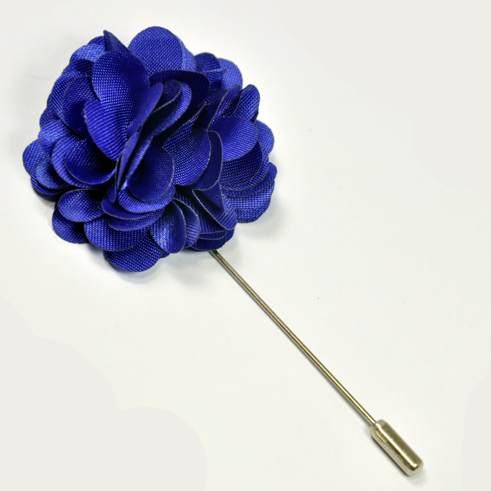 Stylish Royal Blue Floral Lapel Pin - Buy Lapel Pin