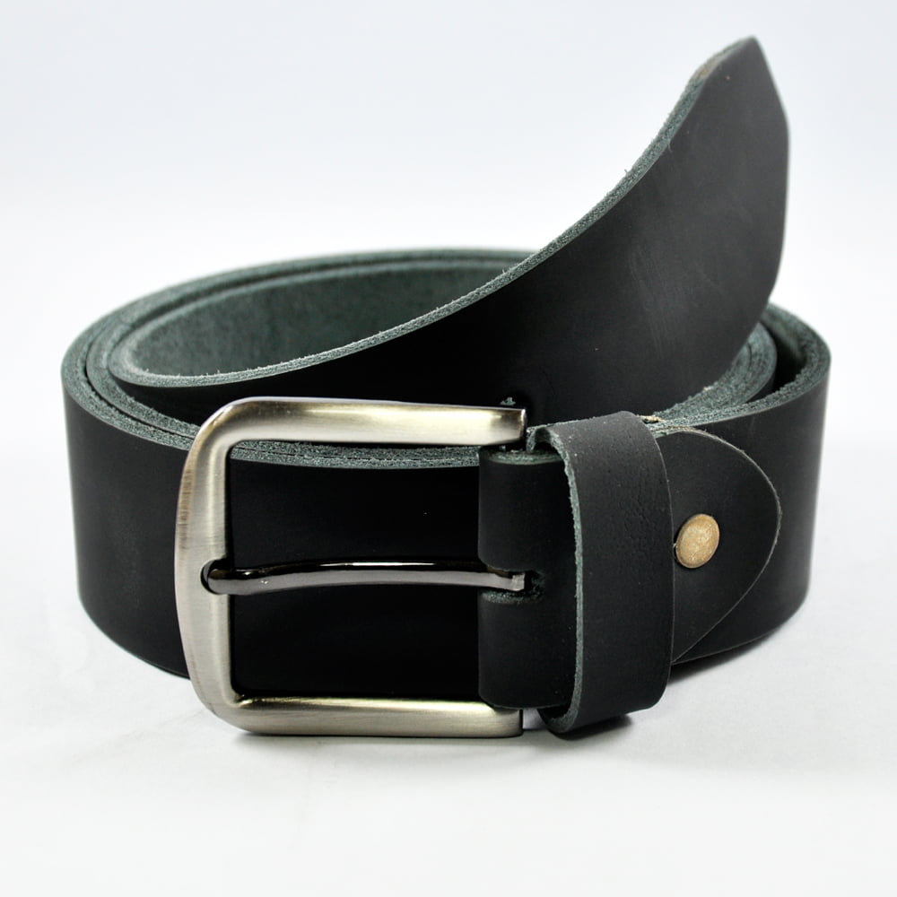 Black Fancy Buckle Leather Belt - Buy Leather Belt