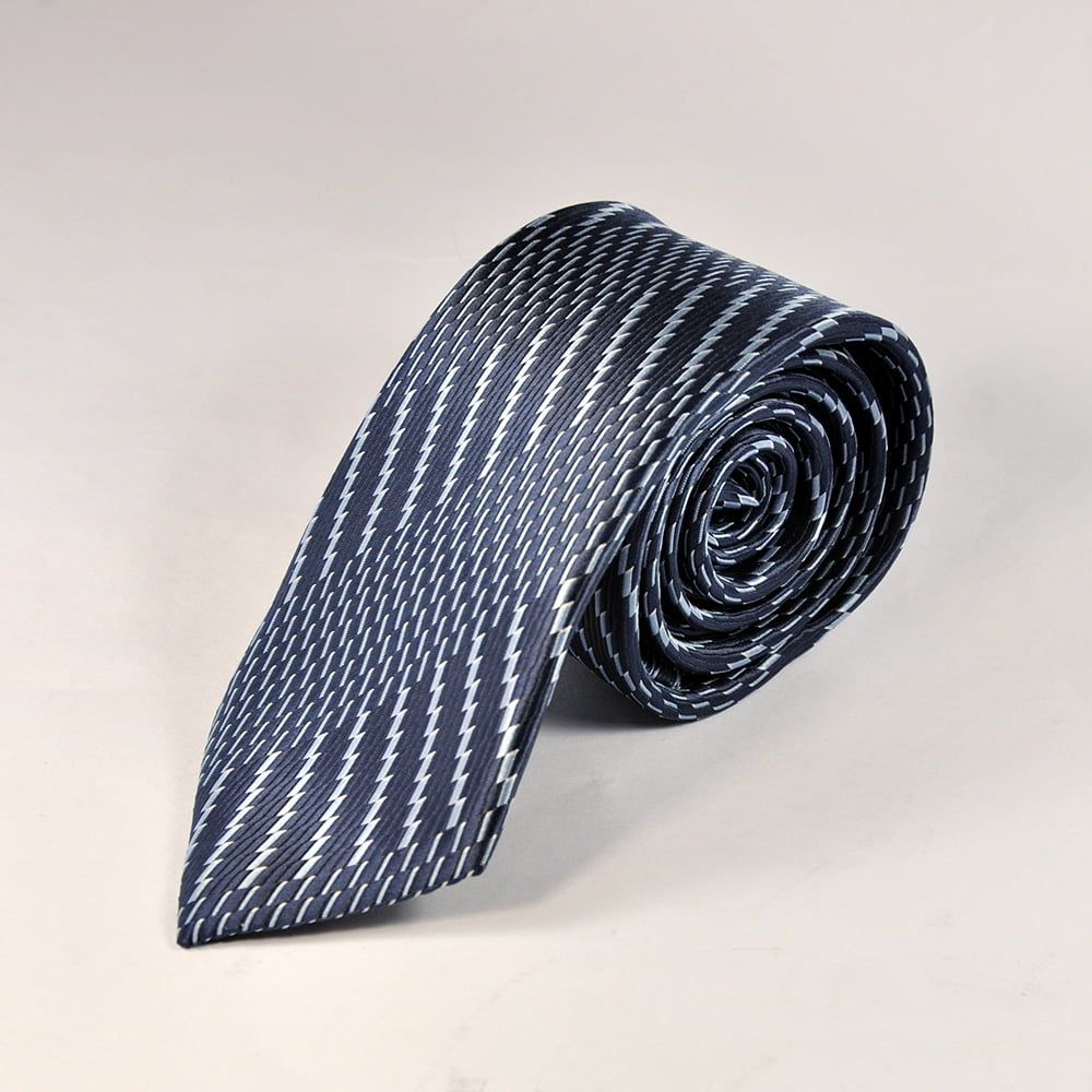 Stylish and Beautiful Blue & White Lining Tie - Buy Tie