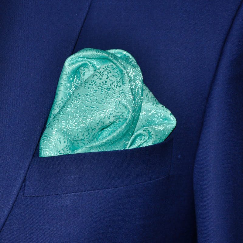 Aqua Green Pocket Square