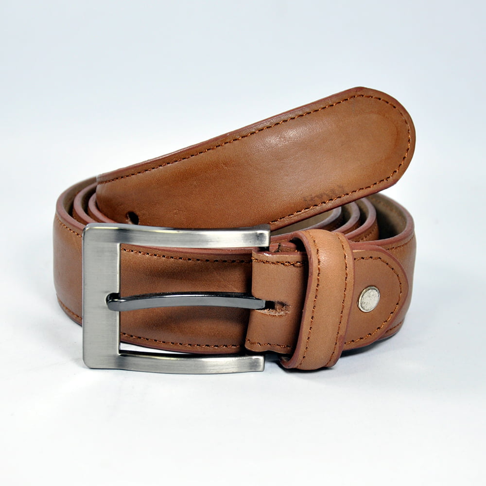Beautiful Black Leather Belt with Reversible Buckle