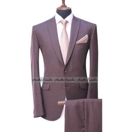 Men Brown 2 Piece Suit