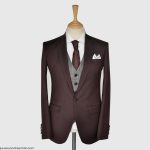 Crimson Colored 3 Piece Suit