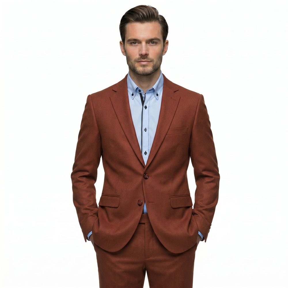 Copper Colored Slim Fit Blazer