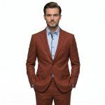 Copper Colored Slim Fit Blazer