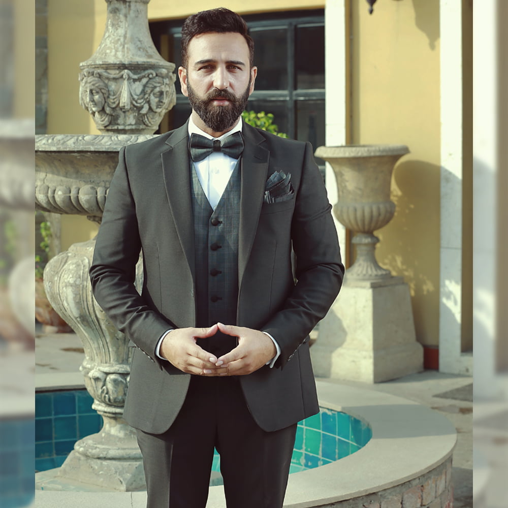 Royal Blue 3 Piece big checks Elegant Formal Fashion Men Suits –  paanericlothing