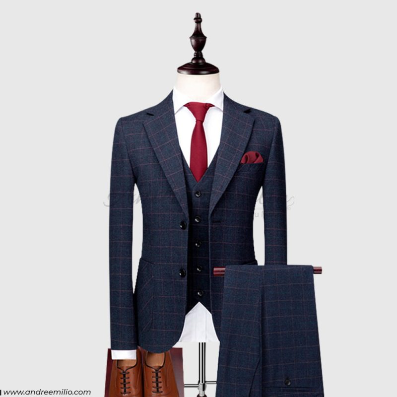 Customize Midnight Blue 3 Piece Suit