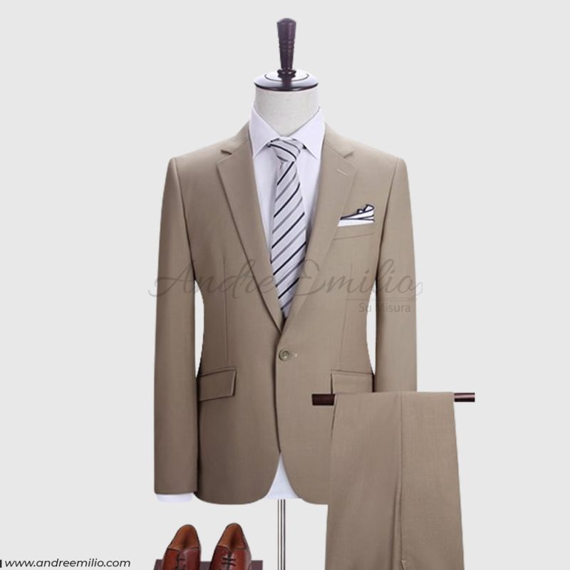 Camel Color 2 Piece Suit