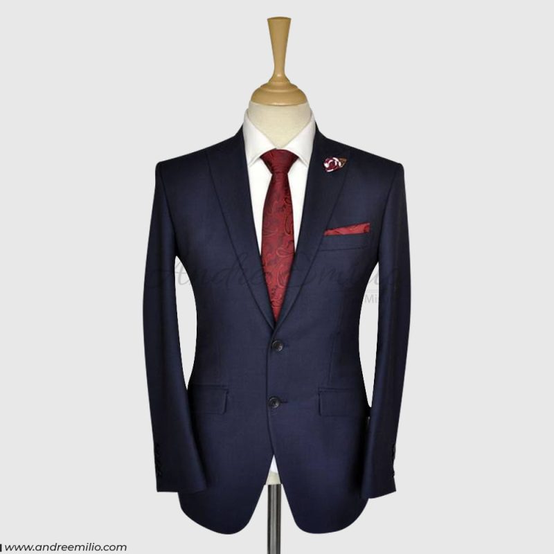 Navy Blue 2 Piece Suit