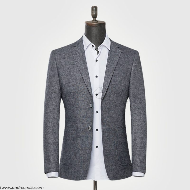 Textured Gray Blazer
