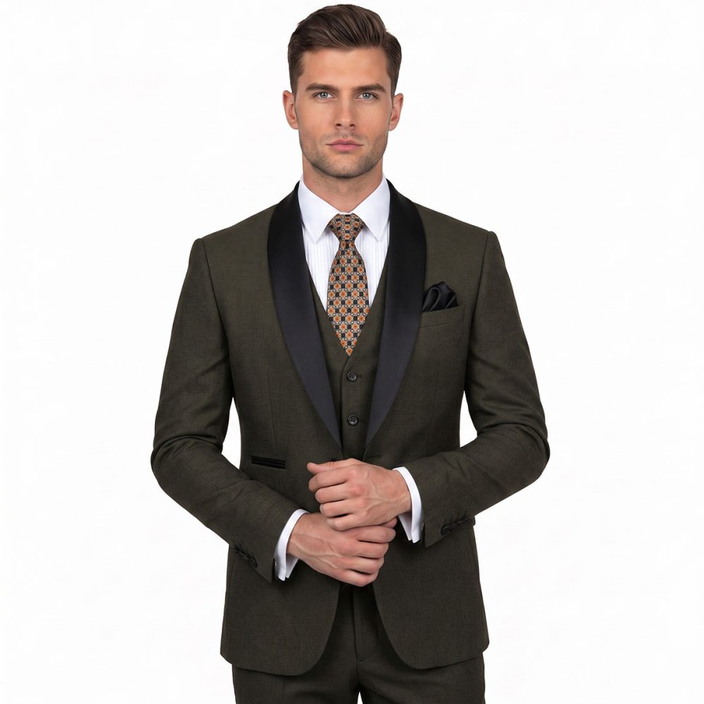 Andre Emilio Hunter Green Tuxedo For Men