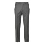 Slim Fit Grey Tuxedo With Black Lapel For Men