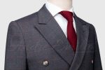 Steel Grey Double Breasted Suit