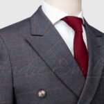 Steel Grey Double Breasted Suit