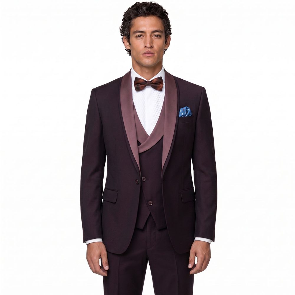 Andre Emilio Dark Rosewood Tuxedo For Men
