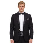 Andre Emilio Mens Black 2 Piece Tuxedo