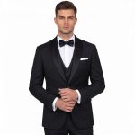 Andre Emilio Mens Black Shawl Lapel Tuxedo