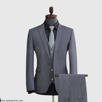 Grey Colored 3 Piece Suit