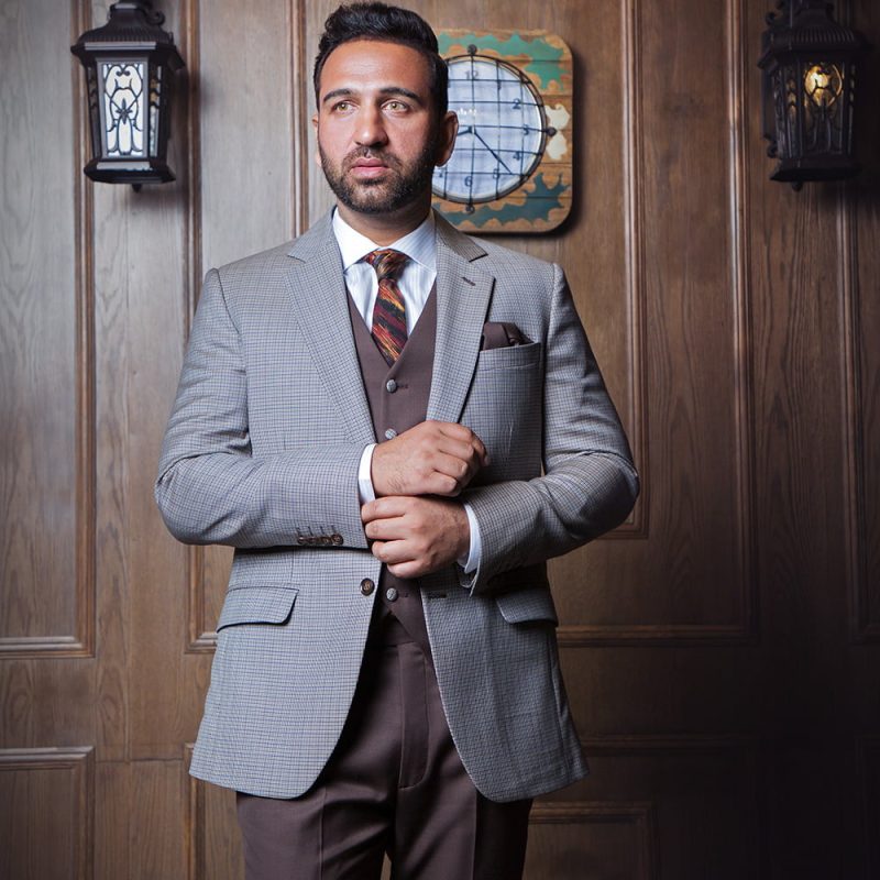 Charcoal Brown 3 Piece Suit