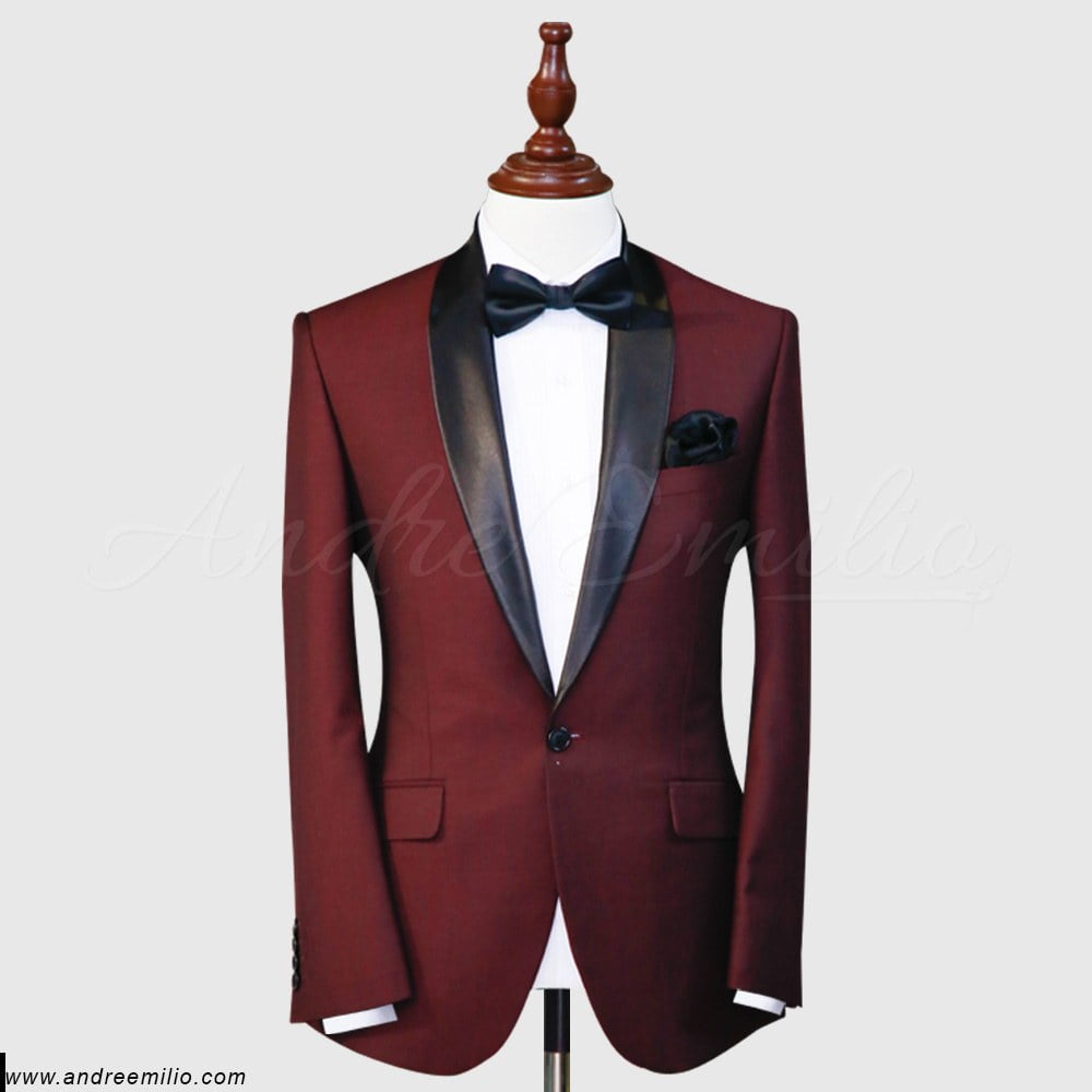 Buy Slim Fit Blood red Tuxedo - Andre Emilio | Free Shipping