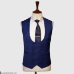 Double Breasted Navy Blue Vest