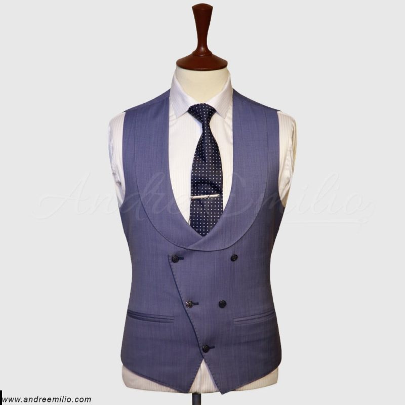 Double Breasted U-Shaped Waistcoat