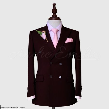 Maroon Double Breasted Suit
