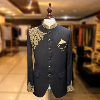Black Jodhpuri Prince Suit