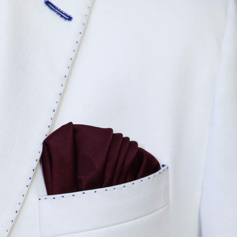 Maroon Pocket Square