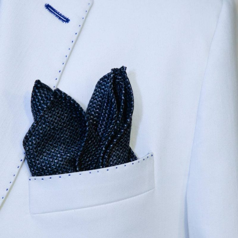 Navy Blue Pocket Square