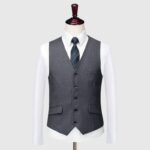 Solid Charcoal Grey 3 Piece Suit