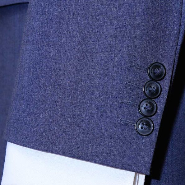 Bluish Grey 3 Piece Suit Sleeve