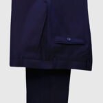 Navy Blue Pick Stitch 3 Piece Suit