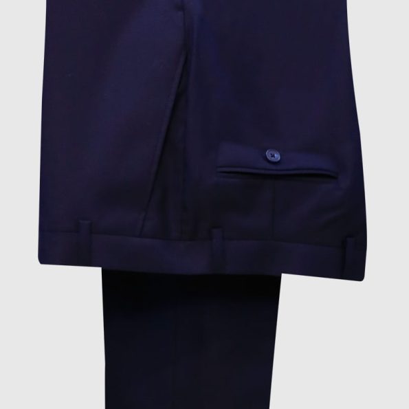 Navy Blue Pick Stitch 3 Piece Suit Pant