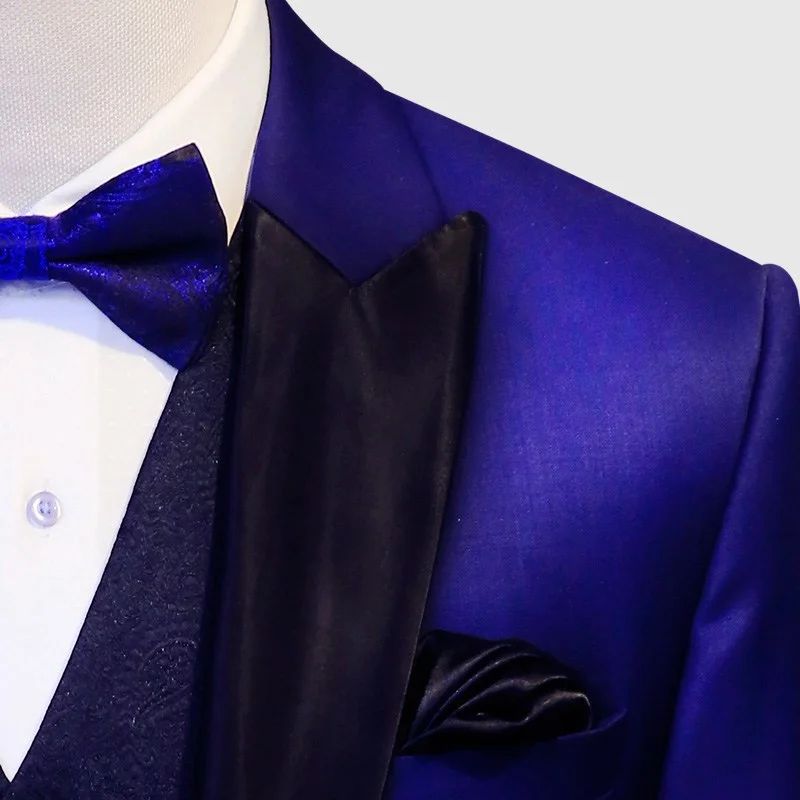 Solid Navy Blue Tuxedo 2