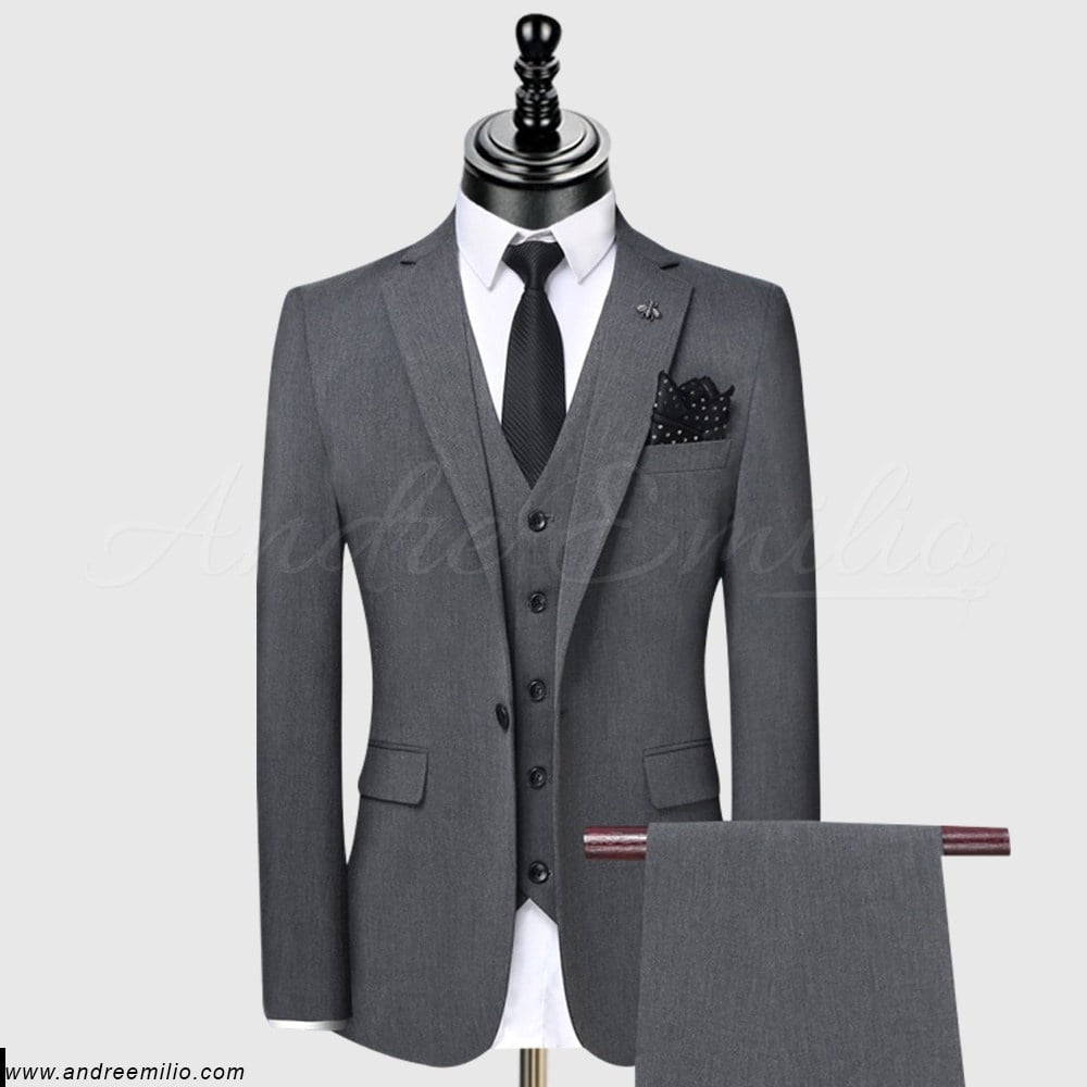 Save Upto 30%, Buy Dark Grey 3 Piece Suit | Andre Emilio