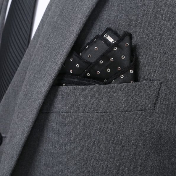 Dark Grey 3 Piece Suit Front Packet