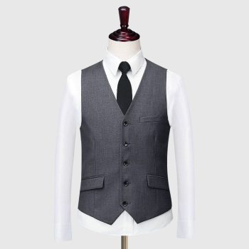 Dark Grey 3 Piece Suit Waistcoat