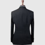 Solid Black 2 Piece Suit