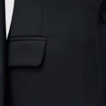 Solid Black 2 Piece Suit