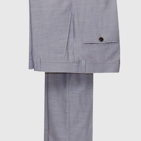 Plain Light Grey 3 Piece Suit Pant