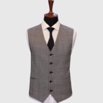 Black 3 Piece Suit with Dark Grey Waistcoat