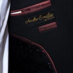 Black 3 Piece Suit with Dark Grey Waistcoat