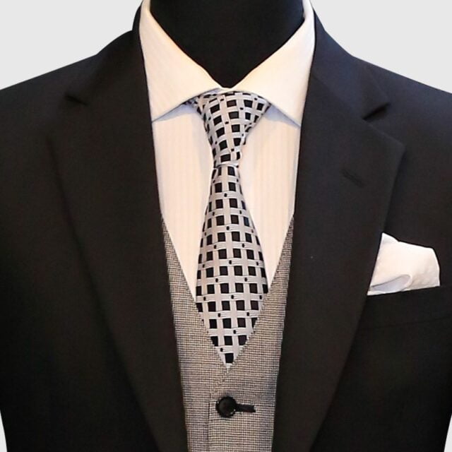 Classic Black 3-Piece Suit Set – Jacket, Vest & Trousers