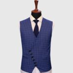 Solid Purplish Blue 3 Piece Suit