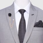 Textured Gray 2 Piece Suit