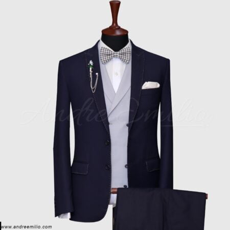 Dark Blue 3 Piece Suit