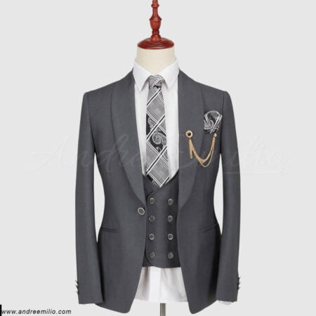 Steel Grey 3-Piece Suit