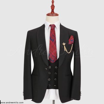 Luxury Black 3 Piece Suit
