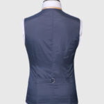 Black 3 Piece Suit Contrast Vest